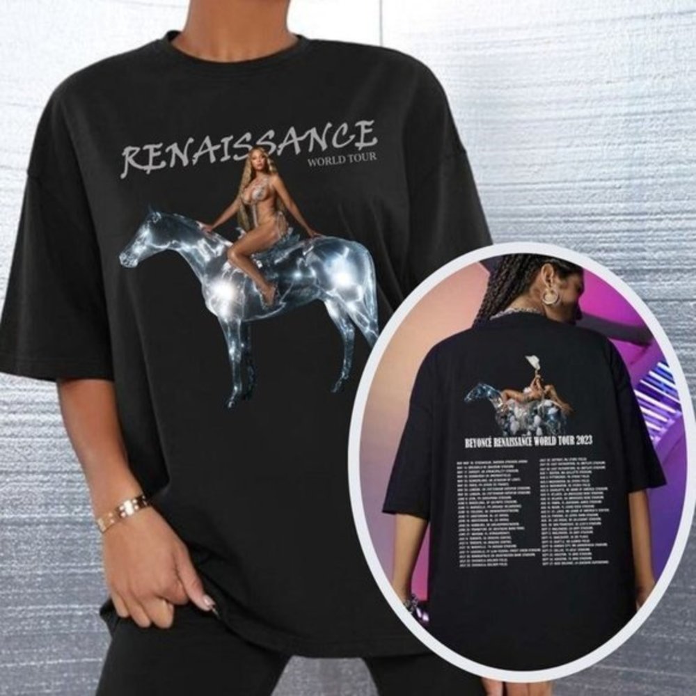 Beyonce Renaissance World Tour T-Shirt 2 Sided Pop Rb Music Fan Shirts